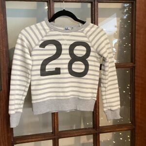 Junk Food Clothing Gray Striped Kids Shirt